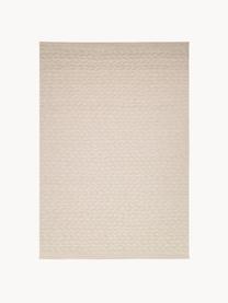 Tappeto da interno-esterno con motivo foglie Braided, 100% polipropilene, Beige chiaro, Larg. 120 x Lung. 170 cm (taglia S)