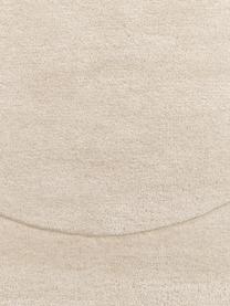 Handgetufteter Wollteppich Kadey in organischer Form, Flor: 100 % Wolle, RWS-zertifiz, Hellbeige, B 150 x L 230 cm (Größe M)
