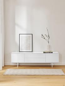 Credenza bassa Elona, Bianco opaco, Larg. 180 x Alt. 55 cm