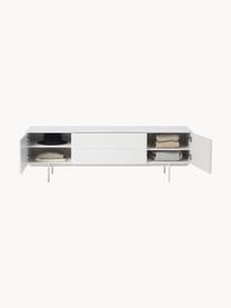 Credenza bassa Elona, Bianco opaco, Larg. 180 x Alt. 55 cm