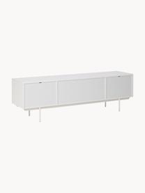 Aparador Elona, Estructura: tablero de fibras de dens, Patas: metal con pintura en polv, Blanco mate, An 180 x Al 55 cm