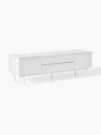 Meuble bas en bois Elona, Blanc, larg. 180 x haut. 55 cm