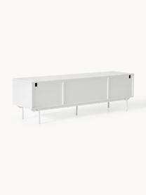 Meuble bas en bois Elona, Blanc, larg. 180 x haut. 55 cm