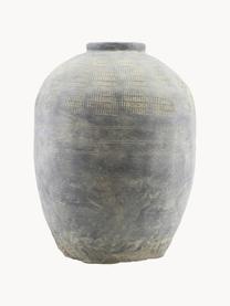 Vase en béton à poser au sol Rustik, Béton, Gris-bleu, vert olive, Ø 37 x haut. 47 cm