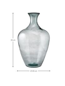 Wazon podłogowy ze szkła Beryl, Szklanka, Szary, Ø 40 x W 65 cm