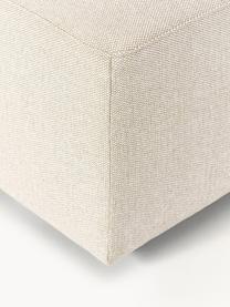 Poef Melva, B 99 x D 72 cm, Bekleding: 100% polyester Met 45.000, Frame: massief grenen- en sparre, Poten: kunststof Dit product is , Geweven stof lichtbeige, B 99 x D 72 cm