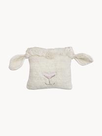 Mazlicí polštář z vlny Sheep, Tlumeně bílá, světle růžová, Š 37 cm, D 34 cm