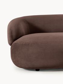 Sofa Alba (4-Sitzer), Bezug: 97 % Polyester, 3 % Nylon, Gestell: Massives Fichtenholz, Bir, Webstoff Dunkelbraun, B 326 x T 112 cm