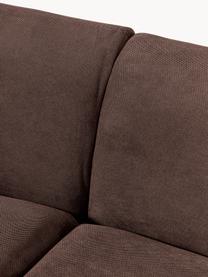 Sofa Alba (4-Sitzer), Bezug: 97 % Polyester, 3 % Nylon, Gestell: Massives Fichtenholz, Bir, Füße: Kunststoff Das in diesem , Webstoff Dunkelbraun, B 326 x T 112 cm