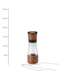 Mlýnek na koření z březového dřeva Lira, Březové dřevo, transparentní, černá, Ø 6 cm, V 18 cm