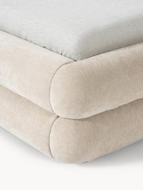 Polsterbett Solomon, Bezug: 100 % Polyester Der hochw, Gestell: Schichtholz, Webstoff Hellbeige, B 140 x L 200  cm