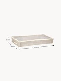 Caja Tidy, Fibra sintética, Tonos beige, An 100 x F 45 cm