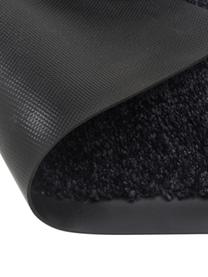 Polyamid-Fußmatte Milo, Vorderseite: Polyamid, Rückseite: Gummi, Schwarz, 39 x 58 cm
