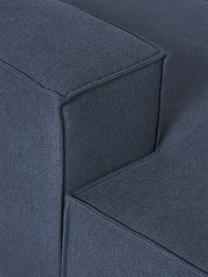 Canapé d'angle XL modulable Lennon, Tissu bleu foncé, larg. 329 x prof. 269 cm, méridienne à gauche
