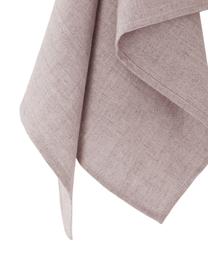 Ręcznik kuchenny z lnu Heddie, 100% len, Blady różowy, S 50 x D 70 cm