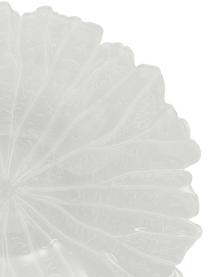 Servierschalen Botanic in Blattform aus Glas, Ø 33 cm, 4 Stück, Glas, Weiß, Ø 33 x H 6 cm