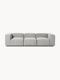 Modulares Sofa Lena (4-Sitzer), Bezug: Webstoff (88% Polyester, , Gestell: Kiefernholz, Schichtholz,, Webstoff Hellgrau, B 284 x T 106 cm