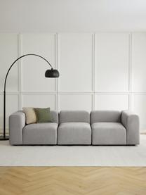 Modulares Sofa Lena (4-Sitzer), Bezug: Webstoff (88% Polyester, , Gestell: Kiefernholz, Schichtholz,, Füße: Kunststoff, Webstoff Hellgrau, B 284 x T 106 cm