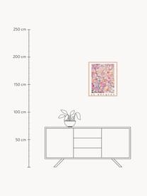 Gerahmter Digitaldruck Le Bouquet, Rahmen: Buchenholz, FSC zertifizi, Bild: Digitaldruck auf Papier, , Front: Acrylglas, Helles Holz, Bunt, B 33 x H 43 cm