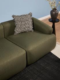 Sofa modułowa Sofia (2-osobowa), Tapicerka: 100% polipropylen Dzięki , Stelaż: lite drewno sosnowe, płyt, Nogi: tworzywo sztuczne, Zielona tkanina, S 192 x G 95 cm