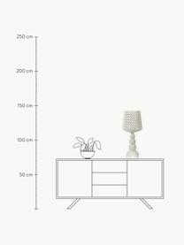 Dimbare LED tafellamp Mini Kabuki, Kunststof, Wit, Ø 30 x H 70 cm