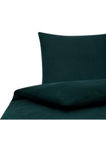 Flanelová posteľná bielizeň Erica, Lesná zelená, 155 x 220 cm, 2 diely