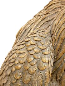 Große Handgefertigte Wandleuchte Heron mit Stecker, Braun, T 26 x H 62 cm