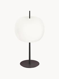 Stmívatelná stolní lampa Kushi, ručně foukaná, Černá, Ø 33 cm, V 61 cm