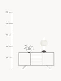 Stmívatelná stolní lampa Kushi, ručně foukaná, Černá, Ø 33 cm, V 61 cm