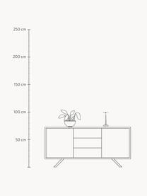 Lampa stołowa LED z funkcją przyciemniania Bon jour, Tworzywo sztuczne, Odcienie srebrnego, Ø 11 x W 27 cm