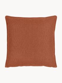 Sofa-Kissen Lennon, Bezug: 100 % Polyester, Terrakotta, B 60 x L 60 cm