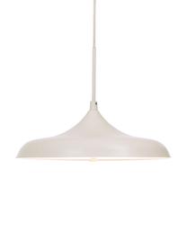 Dimbare LED hanglamp Sigma in wit, Lampenkap: gecoat metaal, Baldakijn: kunststof, Wit, Ø 40 x H 30 cm