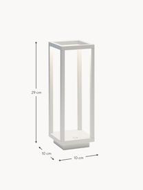 Mobiele dimbare LED tafellamp Home Pro, Lamp: aluminium, gecoat, Wit, B 10 x H 29 cm