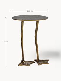 Table d'appoint design Duck, Couleur laitonnée, Ø 35 x haut. 45 cm