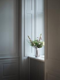 Vase Bloom Botanica aus Edelstahl, H 33 cm, Edelstahl, poliert, Silberfarben, hochglanzpoliert, Ø 9 x H 33 cm