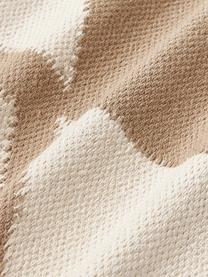 Handgewebtes XL Kissen Asta mit geometrischem Muster, Hülle: 100 % Baumwolle, Beige, Hellbeige, B 30 x L 115 cm