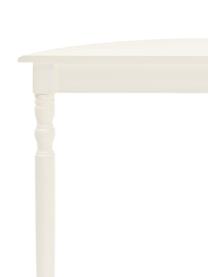 Consolle semicircolare Amabel, Gambe: legno di pino verniciato, Ripiani: pannello di fibra a media, Bianco, Larg. 81 x Prof. 30 cm