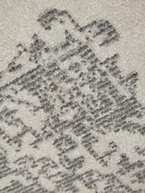 Okrúhly koberec do interiéru/exteriéru vo vintage štýle Everly, 100 % polypropylén, Sivá, Ø 150 cm (veľkosť M)
