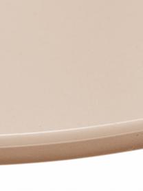 Mesa auxiliar de exterior Luna, Acero epoxidado, Beige, Ø 45 x Al 45 cm