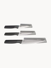 Messer Elevate, 3er-Set, Edelstahl, Schwarz, Silberfarben, Set mit verschiedenen Größen