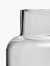 Grosse Glas-Vase Lasse, H 22 cm, Glas, Grau, Ø 13 x H 22 cm