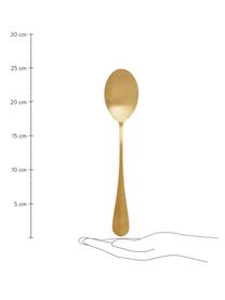 Súprava príboru na šalát Gold, 2 diely, Nehrdzavejúca oceľ, potiahnutá PVD
Príbory sú vyrobené z nehrdzavejúcej ocele. Sú teda trvácne, nehrdzavejú a sú odolné voči baktériám, Odtiene matnej zlatej, D 25 cm