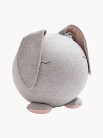 Lapin sauteur fait main Da, Gris clair, Ø 38 x haut. 38 cm