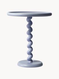 Runder Beistelltisch Twister, Aluminium, pulverbeschichtet, Lavendel, Ø 46 x H 56 cm