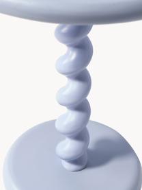 Runder Beistelltisch Twister, Aluminium, pulverbeschichtet, Lavendel, Ø 46 x H 56 cm