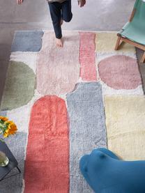 Grand tapis en laine lavable Woolable Abstra, Multicolore, larg. 170 x long. 240 cm (taille M)