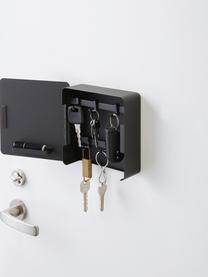 Schlüsselkästchen Rin mit magnetischer Rückseite, Stahl, pulverbeschichtet, Schwarz, B 16 x H 16 cm