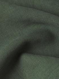 Funda de cojín de lino con flecos Luana, 100% lino

Por naturaleza, el lino tiene un tacto bastante aspero y un aspecto arrugado natural
La alta resistencia al desgarro hace que el lino sea muy resistente., Verde oscuro, An 30 x L 50 cm