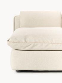 Modulares XL-Ecksofa Felix mit Hocker, Bezug: 100 % Polyester Der strap, Gestell: Massives Kiefern- und Fic, Füße: Kunststoff Dieses Produkt, Webstoff Hellbeige, B 300 x T 250 cm