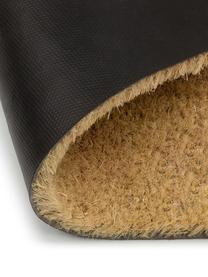 Deurmat Teckel, Bovenzijde: kokosvezels, Onderzijde: PVC, Bruin, zwart, B 40 x L 60 cm